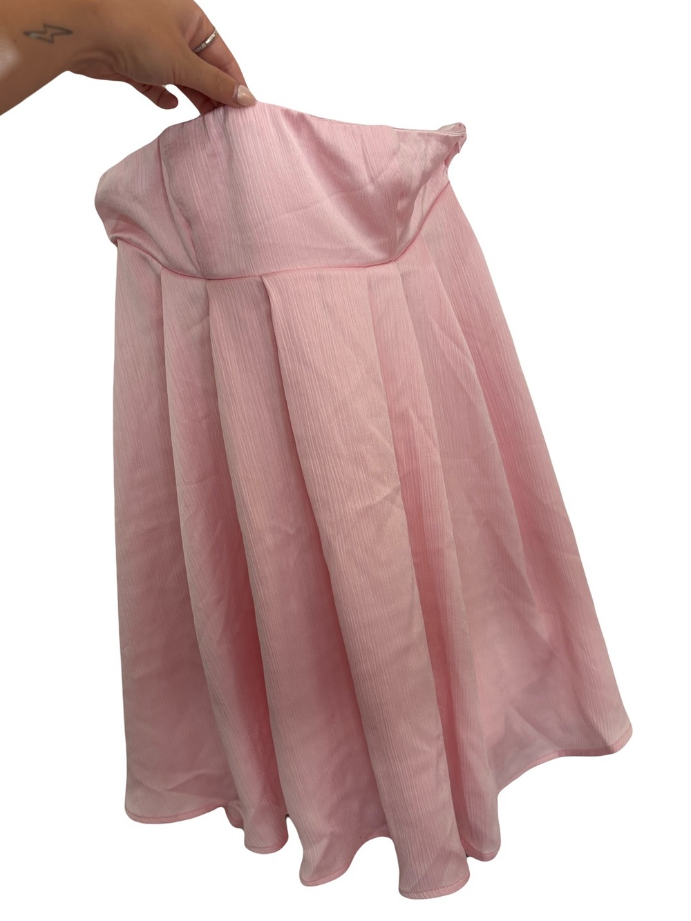 Missguided pink baby doll long tube top